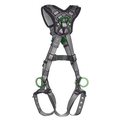 MSA V-FIT Harness w/Back, Side and Shoulder D-Rings - Tongue Buckle Leg Straps - Shoulder Padding - Standard - 10194941