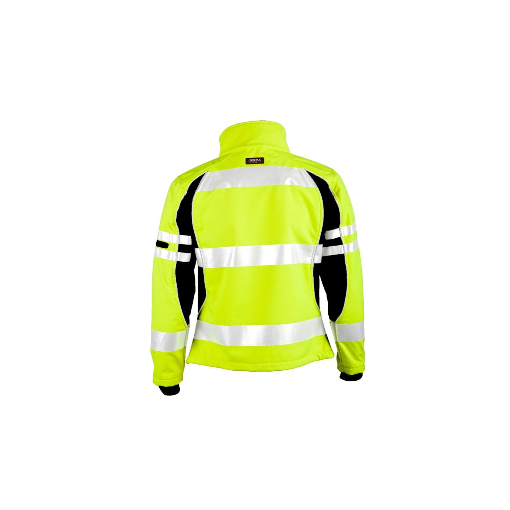 ML Kishigo Class 3 Lime Premium Black Series Women'S Soft Shell Jacket