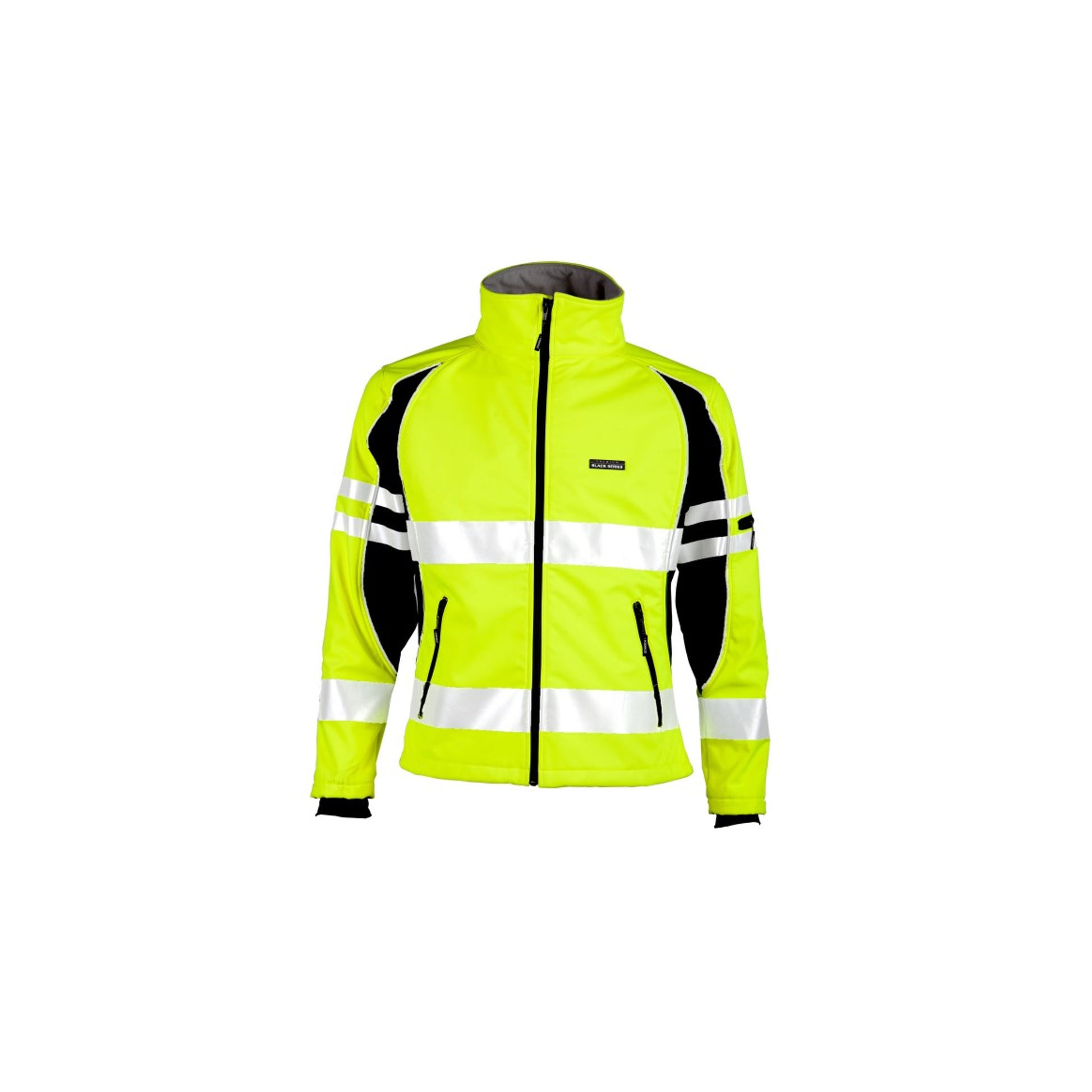 ML Kishigo Class 3 Lime Premium Black Series Women'S Soft Shell Jacket