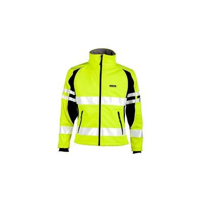 ML Kishigo Class 3 Lime Premium Black Series Women'S Soft Shell Jacket