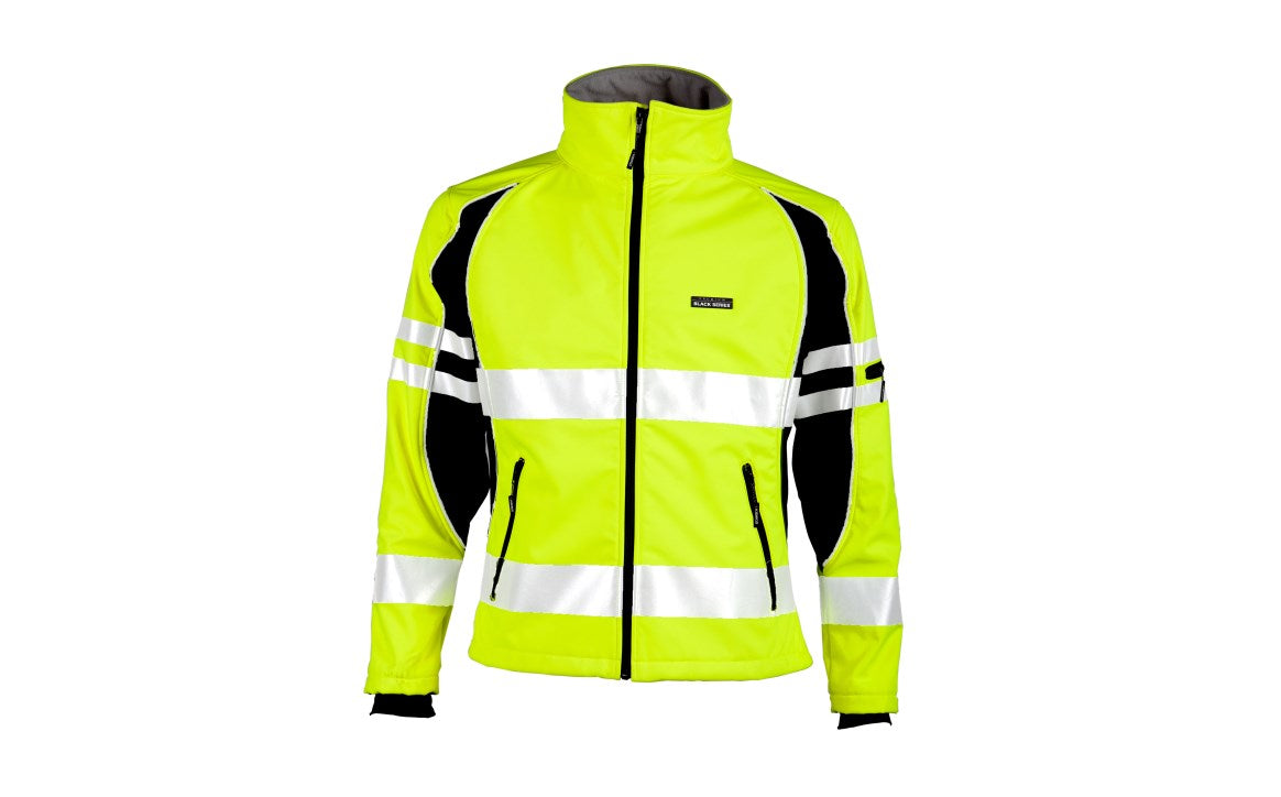 ML Kishigo Class 3 Lime Premium Black Series Women'S Soft Shell Jacket