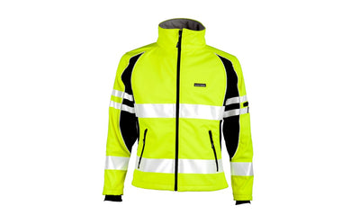 ML Kishigo Class 3 Lime Premium Black Series Women'S Soft Shell Jacket