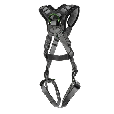MSA V-FIT Harness w/Back D-Ring - Tongue Buckle Leg Straps - Shoulder Padding - Extra Large - 10194890