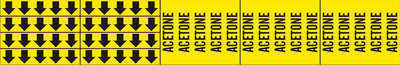ACETONE - PIPE MARKER WITH ARROWS