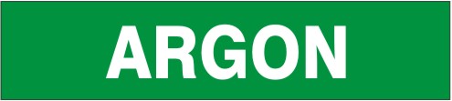 ARGON - PIPE MARKER - ARGON - PIPE MARKER, 1.125X8, Adhesive Vinyl 25/PK