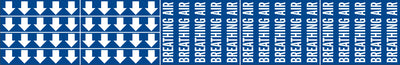 BREATHING AIR - PIPE MARKER WITH ARROWS
