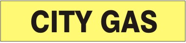 CITY GAS - PIPE MARKER
