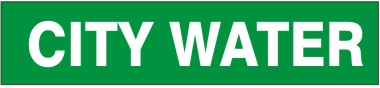 CITY WATER - PIPE MARKER