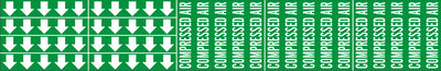 COMPRESSED AIR - PIPE MARKER WITH ARROWS