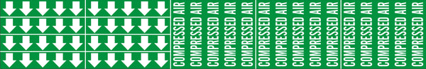 COMPRESSED AIR - PIPE MARKER WITH ARROWS
