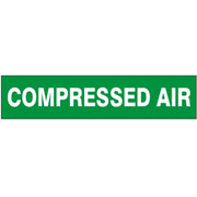 COMPRESSED AIR - PIPE MARKER - COMPRESSED AIR - PIPE MARKER, 1.125X8, Adhesive Vinyl 25/PK