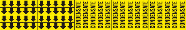 CONDENSATE - PIPE MARKER WITH ARROWS