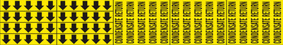 CONDENSATE RETURN - PIPE MARKER WITH ARROWS