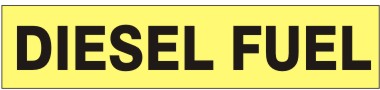 DIESEL FUEL - PIPE MARKER