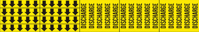 DISCHARGE - PIPE MARKER WITH ARROWS