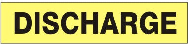 DISCHARGE - PIPE MARKER