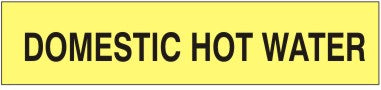 DOMESTIC HOT WATER - PIPE MARKER
