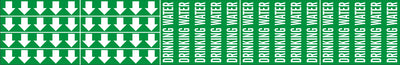 DRINKING WATER - PIPE MARKER WITH ARROWS
