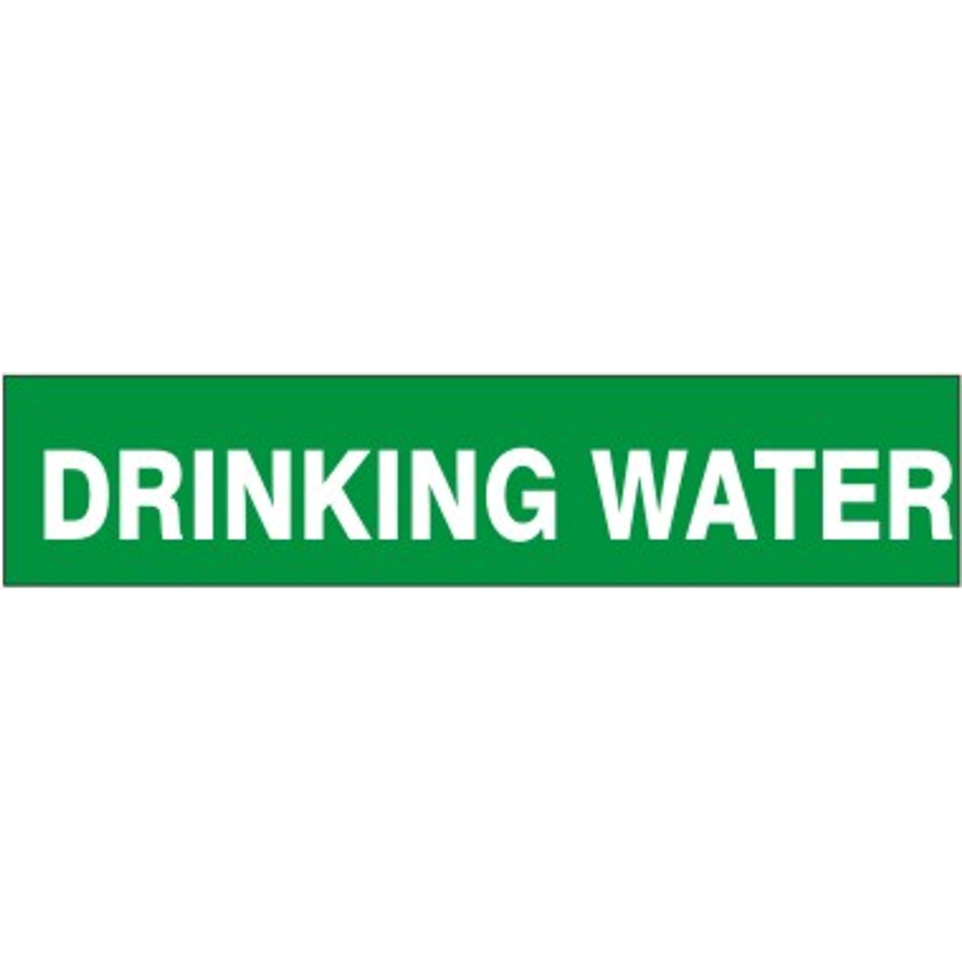 DRINKING WATER - PIPE MARKER - DRINKING WATER - PIPE MARKER, 1.125X8, Adhesive Vinyl 25/PK