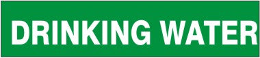DRINKING WATER - PIPE MARKER