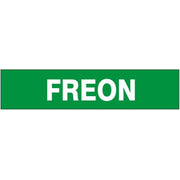 FREON - PIPE MARKER - FREON - PIPE MARKER, 1.125X8, Adhesive Vinyl 25/PK
