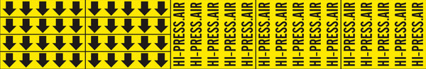 HI-PRESS. AIR - PIPE MARKER WITH ARROWS