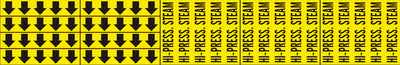 HI-PRESS.STEAM - PIPE MARKER WITH ARROWS