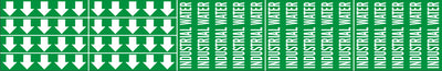 INDUSTRIAL WATER - PIPE MARKER WITH ARROWS