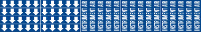 INSTRUMENT AIR - PIPE MARKER WITH ARROWS