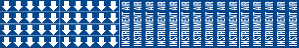 INSTRUMENT AIR - PIPE MARKER WITH ARROWS