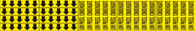LOW PRESS. CONDENSATE - PIPE MARKER WITH ARROWS