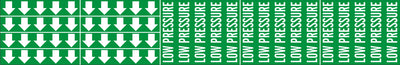 LOW PRESSURE - PIPE MARKER WITH ARROWS