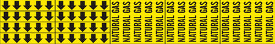 NATURAL GAS - PIPE MARKER WITH ARROWS