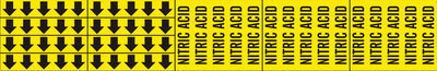 NITRIC ACID -PIPE MARKER WITH ARROWS