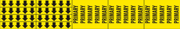PRIMARY - PIPE MARKER WITH ARROWS