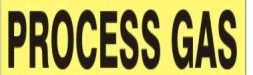 PROCESS GAS - PIPE MARKER