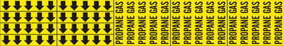 PROPANE GAS - PIPE MARKER WITH ARROWS