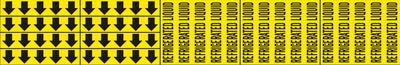 REFRIGERATED LIQUID - PIPE MARKER WITH ARROWS