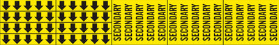 SECONDARY - PIPE MARKER WITH ARROWS