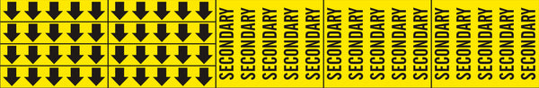 SECONDARY - PIPE MARKER WITH ARROWS