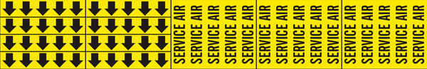 SERVICE AIR - PIPE MARKER WITH ARROWS