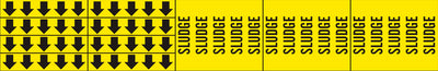 SLUDGE - PIPE MARKER WITH ARROWS