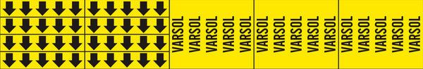 VARSOL - PIPE MARKER WITH ARROWS
