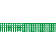 COLD WATER RETURN - PIPE MARKER WITH ARROWS - COLD WATER RETURN - PIPE MARKER WITH ARROWS, 2.25X13.5, Adhesive Vinyl