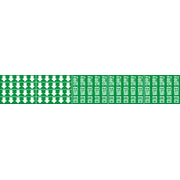 COLD WATER SUPPLY - PIPE MARKER WITH ARROWS - COLD WATER SUPPLY - PIPE MARKER WITH ARROWS, 2.25X13.5, Adhesive Vinyl