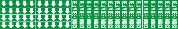CONDENSER - PIPE MARKER WITH ARROWS
