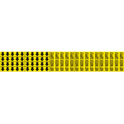 HOT WATER SUPPLY - PIPE MARKER WITH ARROWS - HOT WATER SUPPLY - PIPE MARKER WITH ARROWS, 2.25X13.5, Adhesive Vinyl
