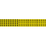 HVAC RETURN - PIPE MARKER WITH ARROWS - HVAC RETURN - PIPE MARKER WITH ARROWS, 2.25X13.5, Adhesive Vinyl