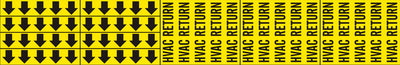HVAC RETURN - PIPE MARKER WITH ARROWS
