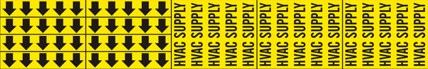 HVAC SUPPLY - PIPE MARKER WITH ARROWS